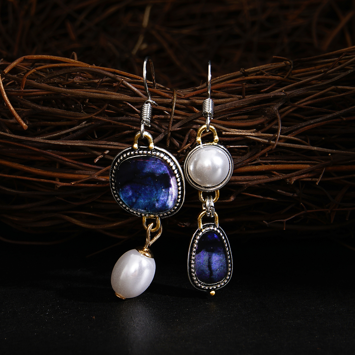 Raina – Vintage Fargerike Mandala Øredobber