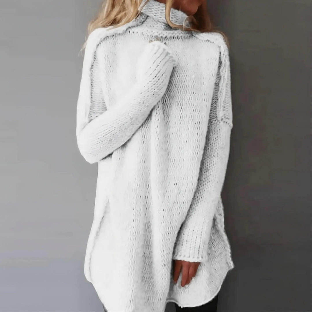 Emma Cozy Knit Pullover med Avslappet Passform