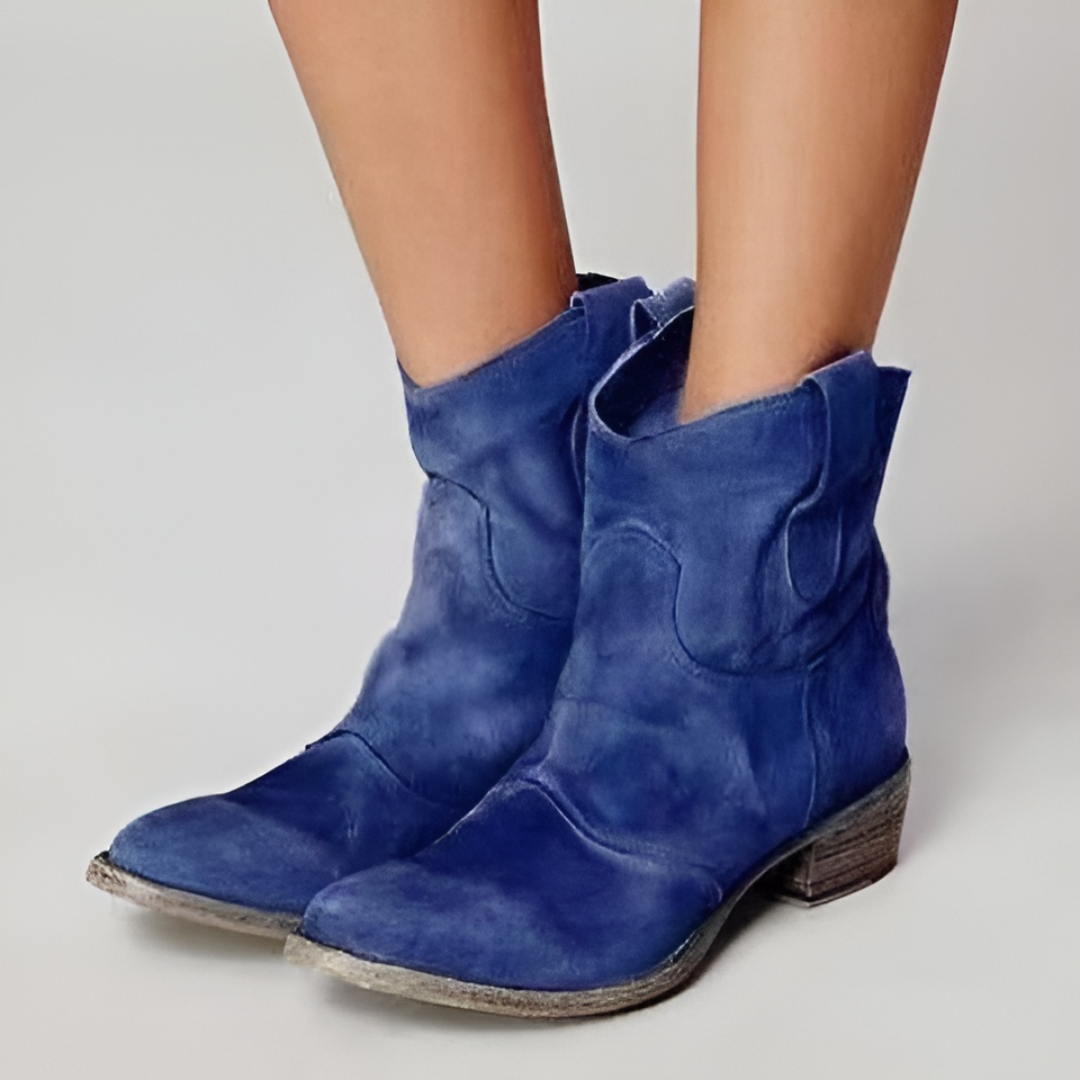 Carlotta – Elegante Ankelstøvletter i Suede for en Trendy Stil