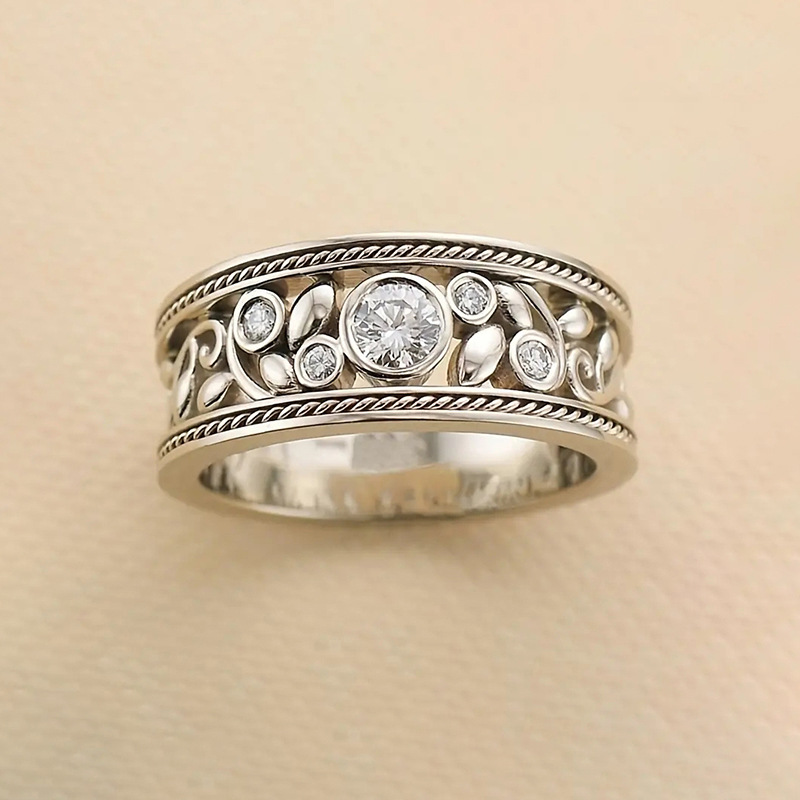 Fiona – Vintage Sølv & Zirkonia Ring