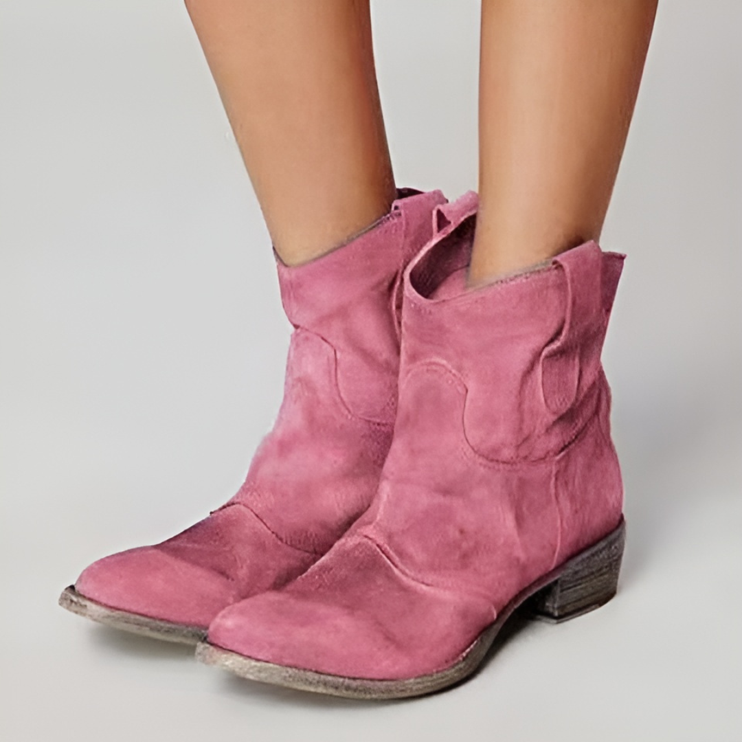 Carlotta – Elegante Ankelstøvletter i Suede for en Trendy Stil