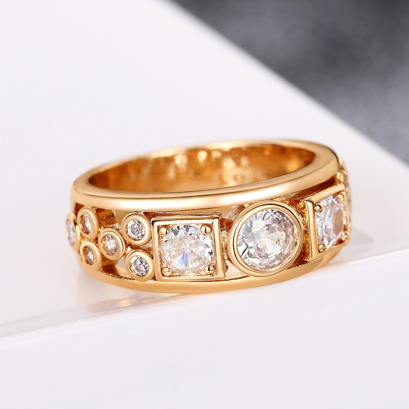 Jayla - Vintage Gull Zirconia Ring