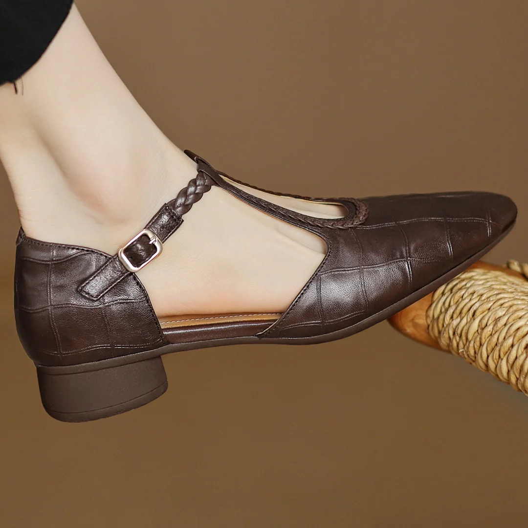 Sarah&Kate™| Kepa Lær Mary Janes
