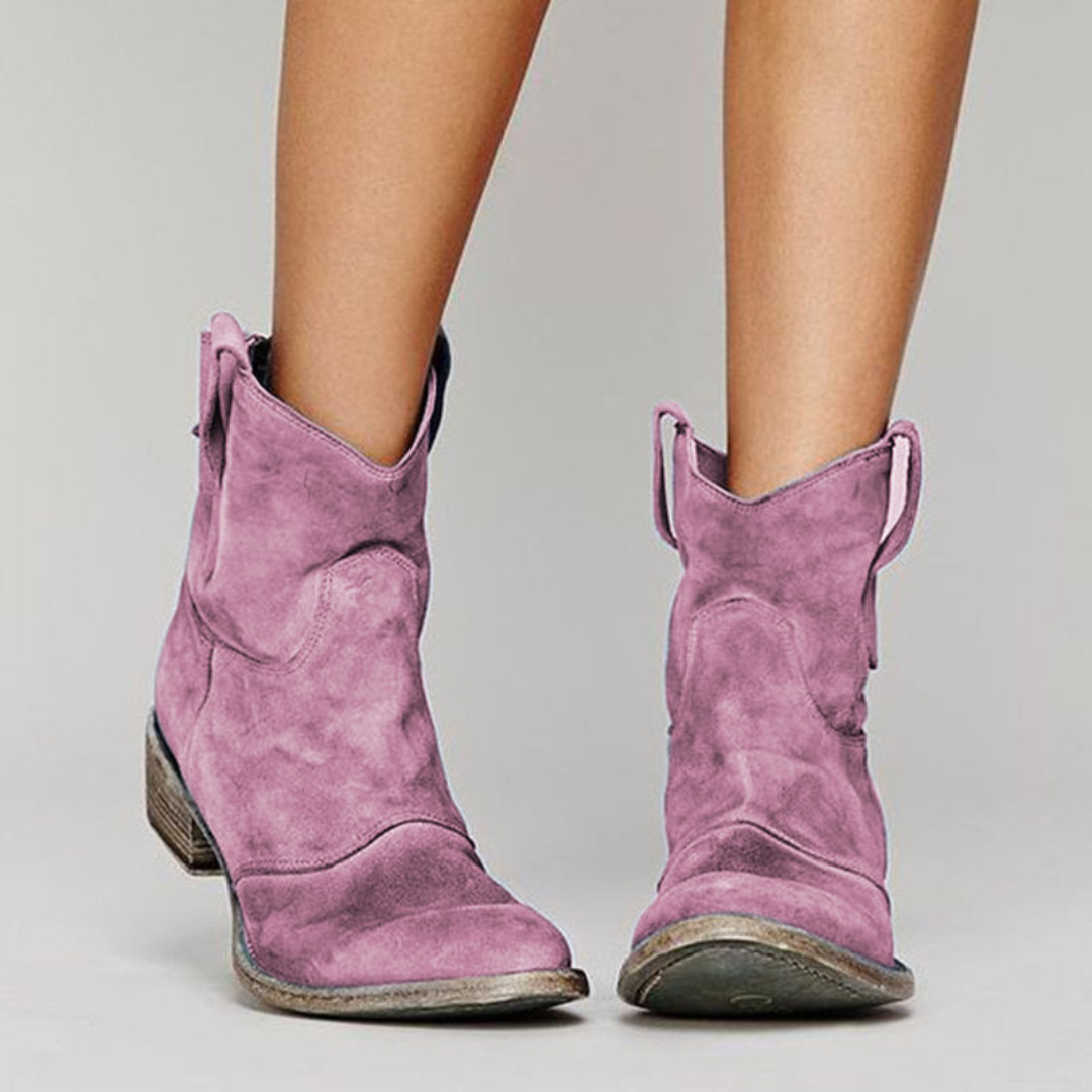 Carlotta – Elegante Ankelstøvletter i Suede for en Trendy Stil