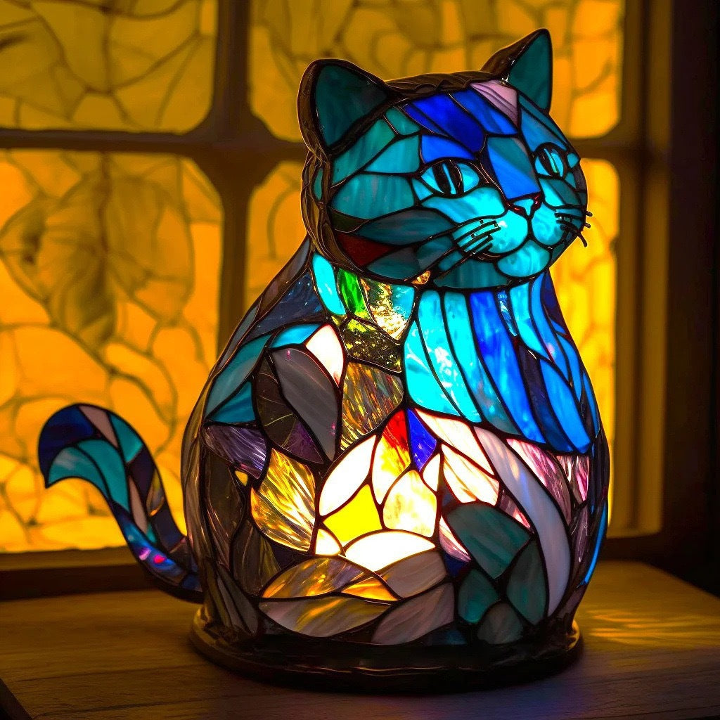 Nala | Magisk lampe for katter i farget glass