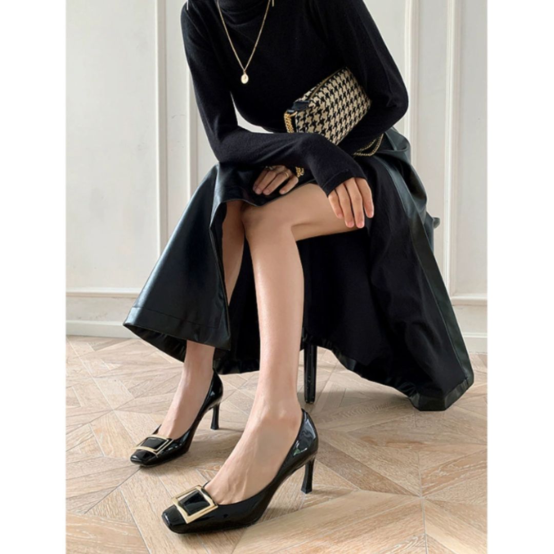 Mira™ | Elegante sandaler med firkantet tå og mellomhøy hæl for en raffinert stil