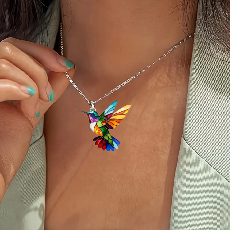 Mira | Elegant halskjede med kolibri