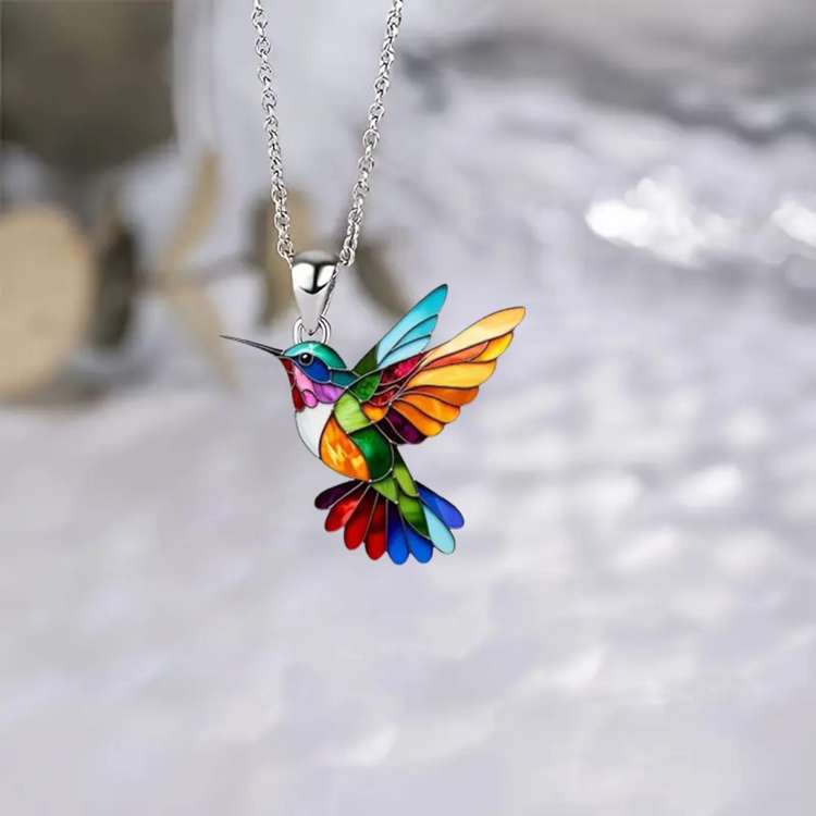 Mira | Elegant halskjede med kolibri