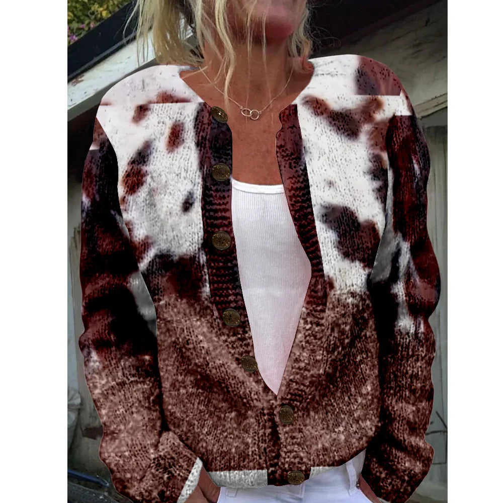 Corinne | Chic vest med print
