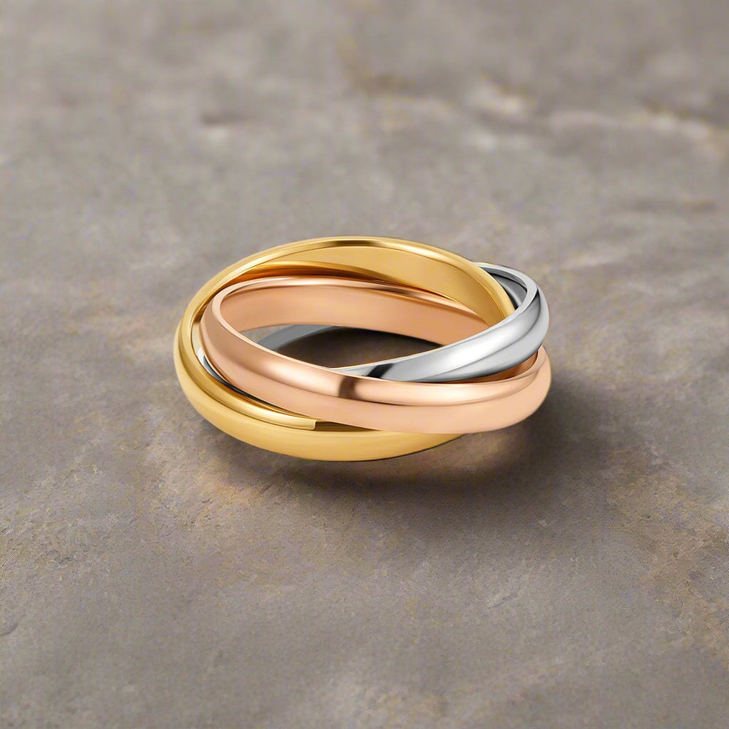 Everlynn – Tre-Farget Loop Ring