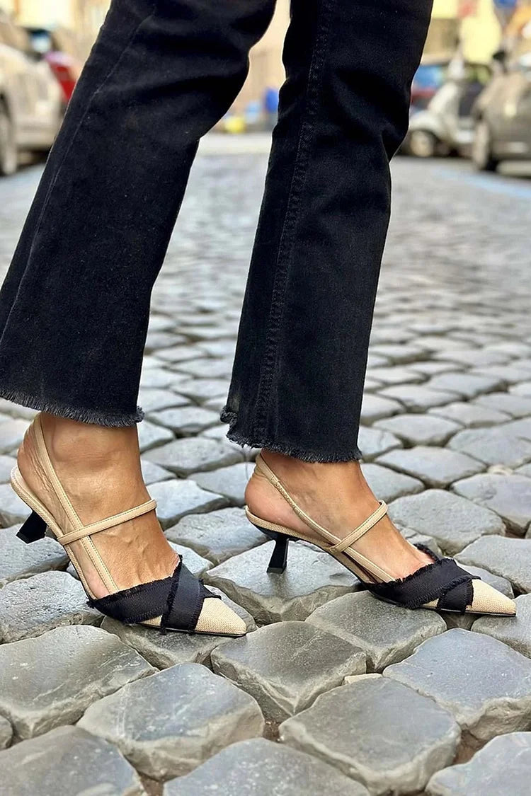 Mira | Dekolleté Slingback Elegant for en Sofistikert Stil