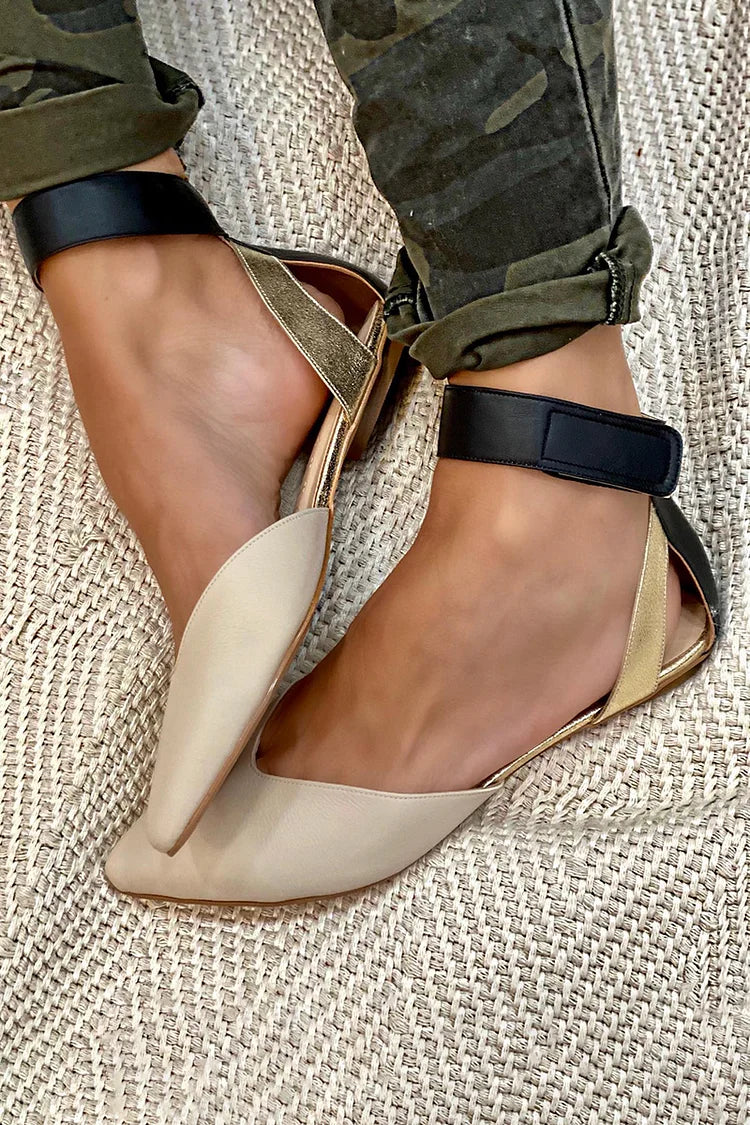 Mira | Elegante spisse ballerinas med ankelrem for en raffinert stil