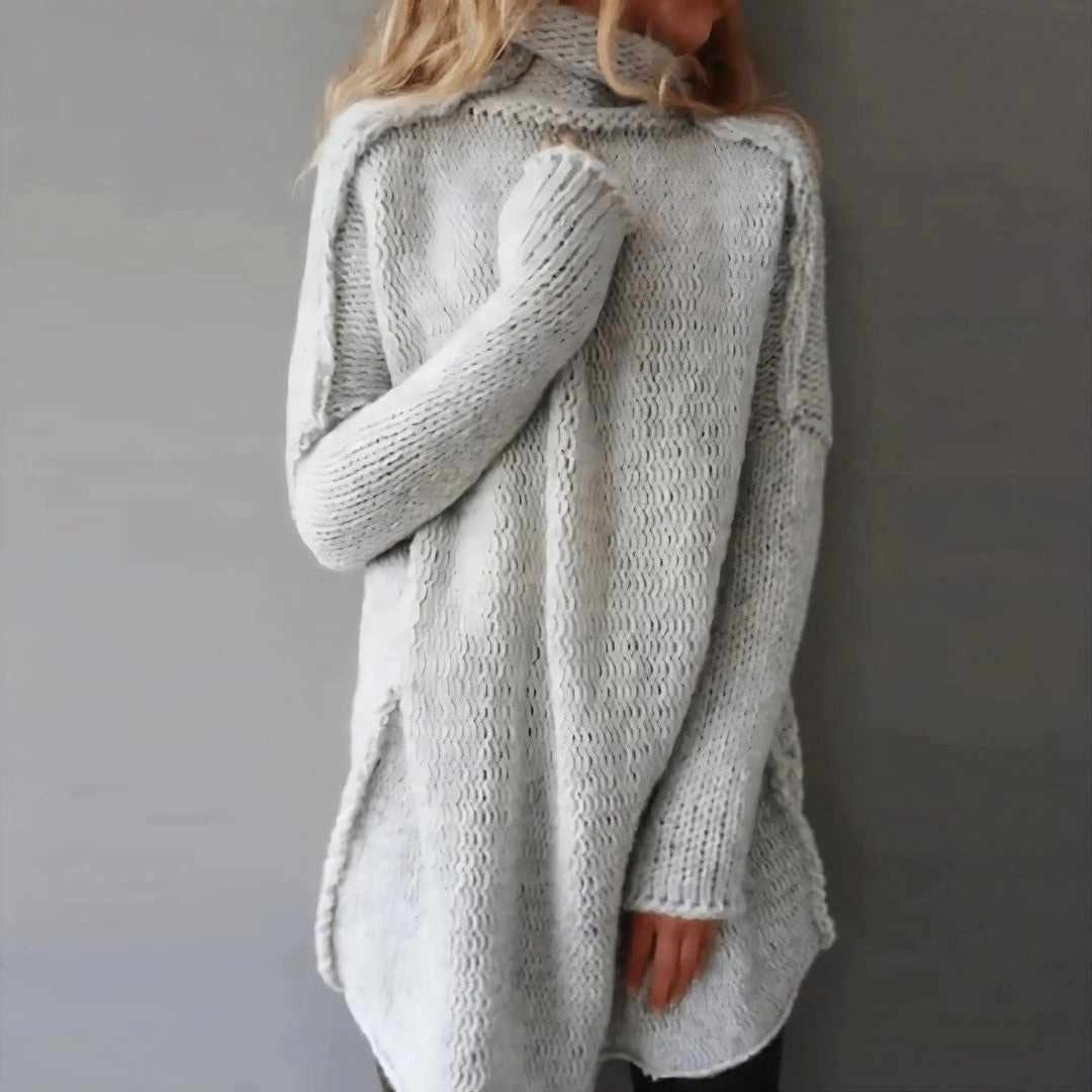 Emma Cozy Knit Pullover med Avslappet Passform