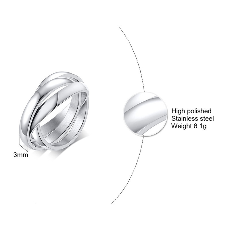 Everlynn – Tre-Farget Loop Ring
