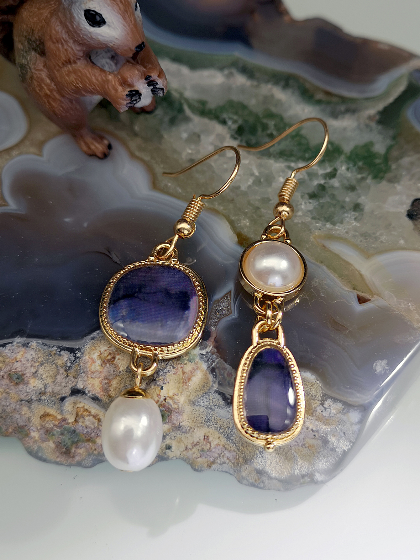 Raina – Vintage Fargerike Mandala Øredobber