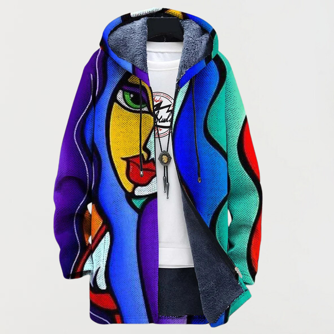Lena | Fargerik Kunst Hoodie
