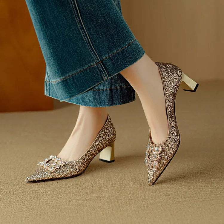 Mira™| Gloria Glitter Pumps