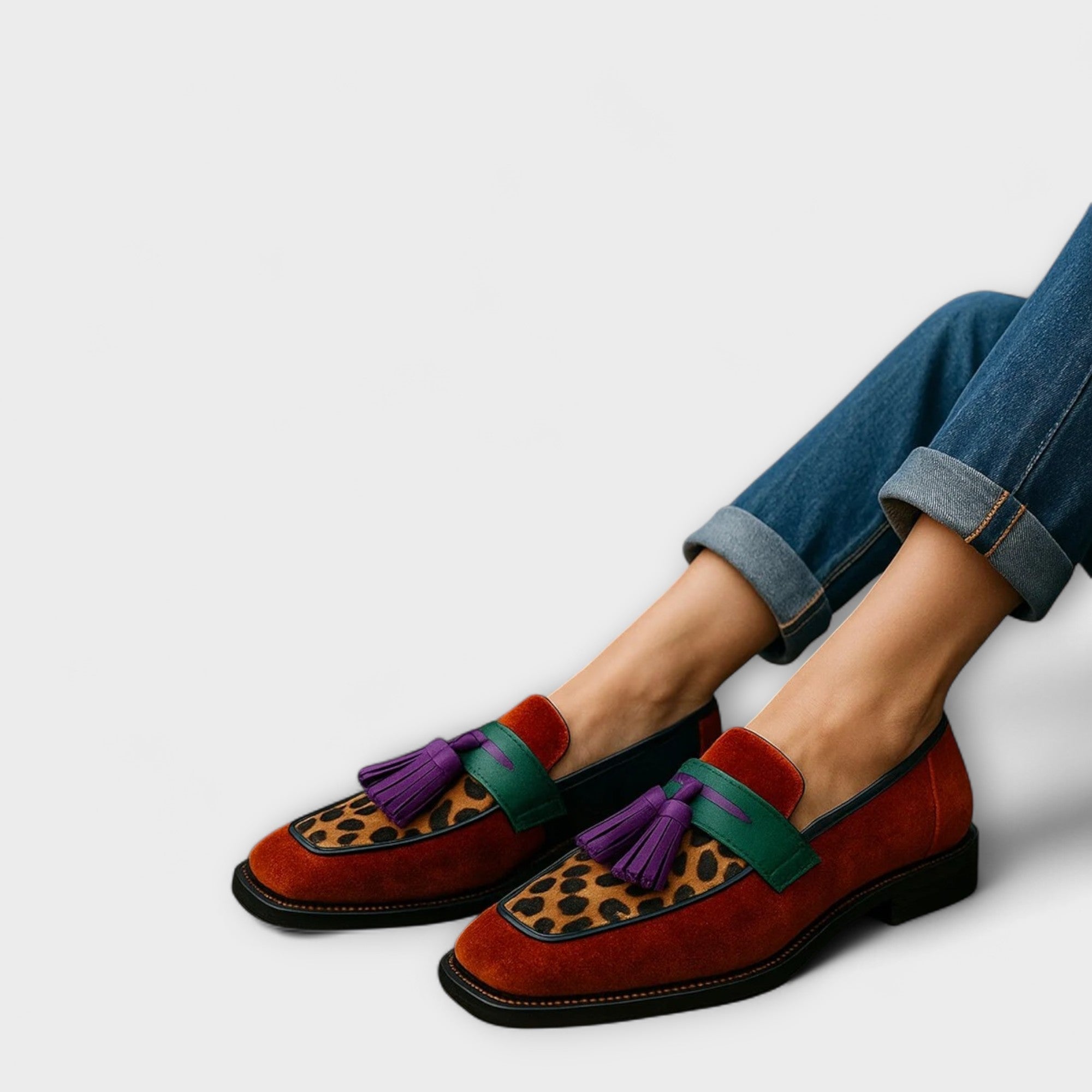 Ione – Flerfargede loafers